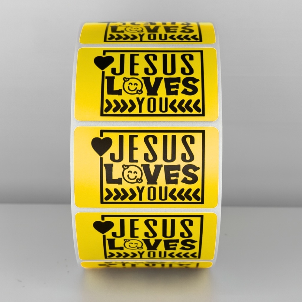 Jesus Loves You Stickers Labels Faith Packaging Small Business Gifts - Picture 9 of 11